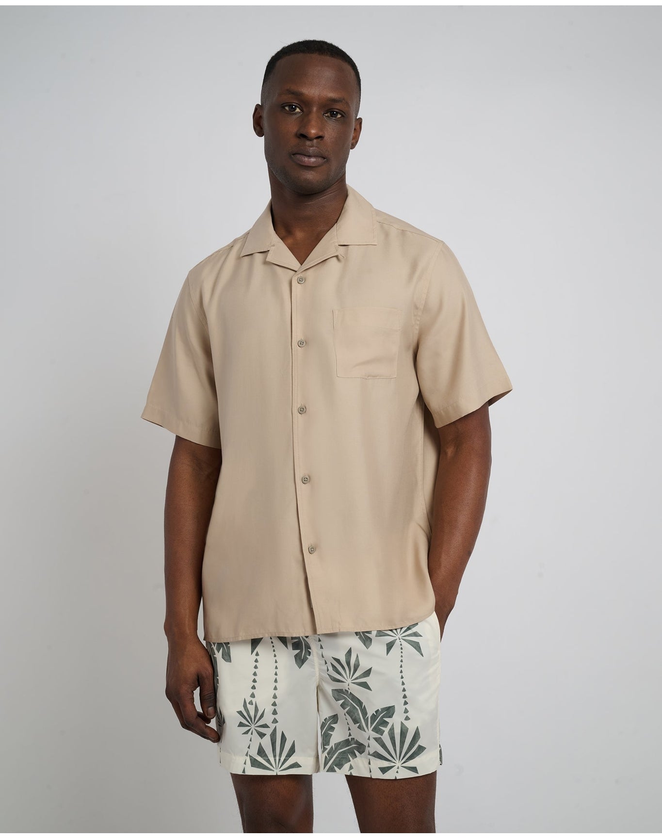 Men | Tencel Vacation Shirt | Tan