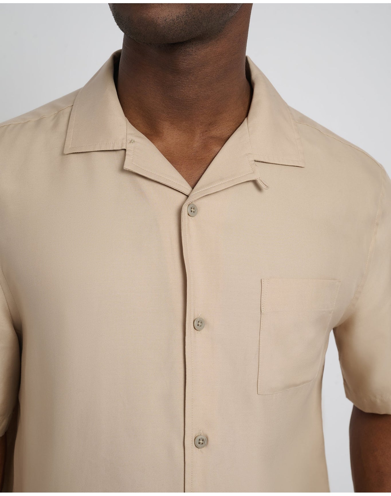 Men | Tencel Vacation Shirt | Tan