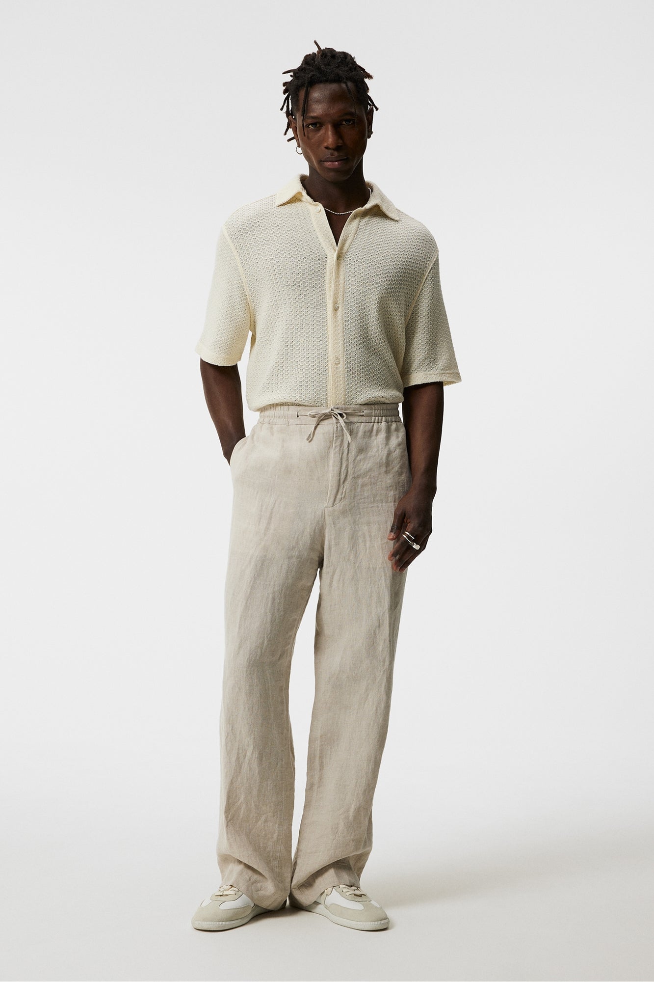 Men | Torpa Airy Structure Shirt | Cloud White (V2)