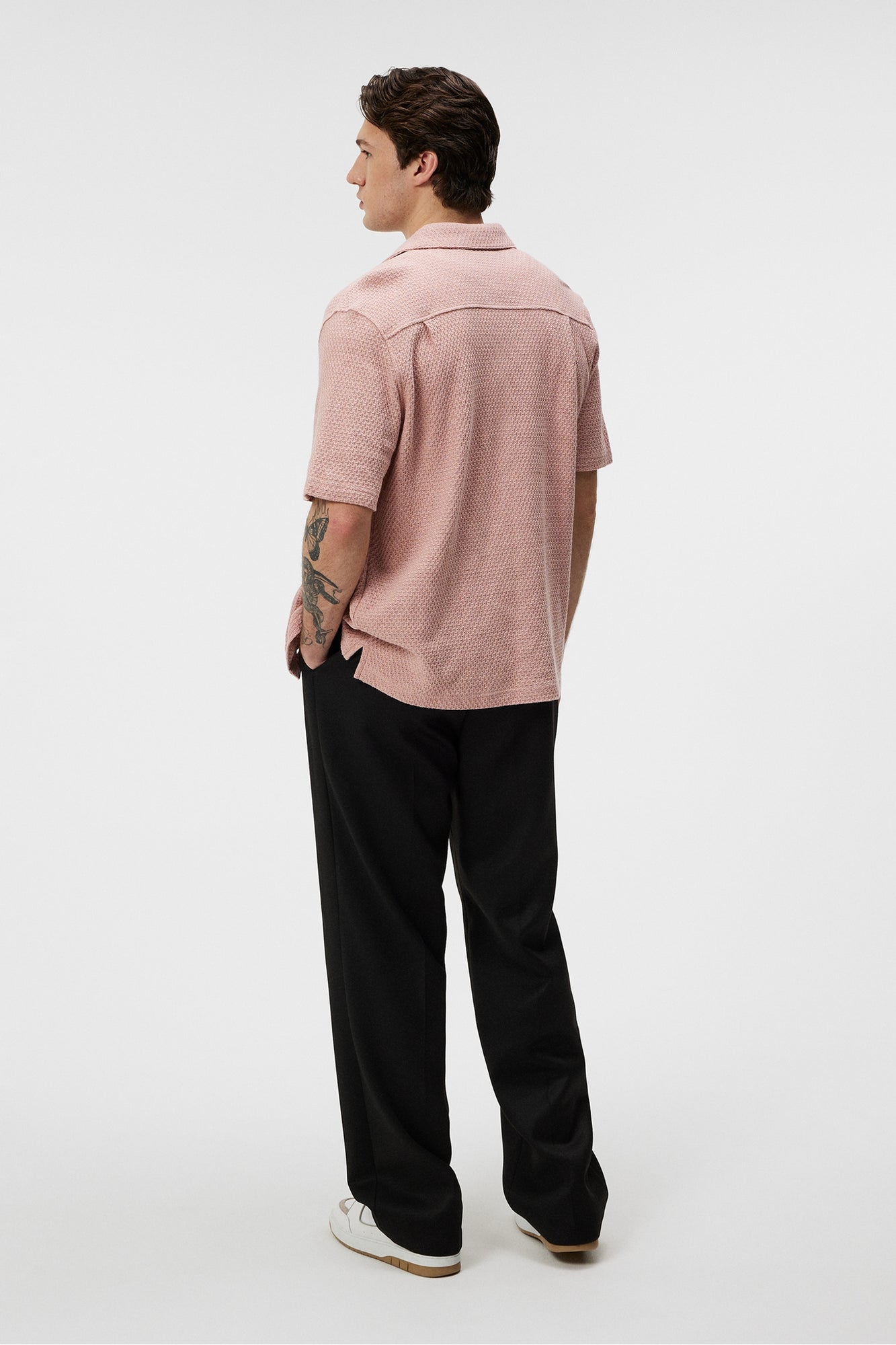 Men | Torpa Airy Structure Shirt | Powder Pink