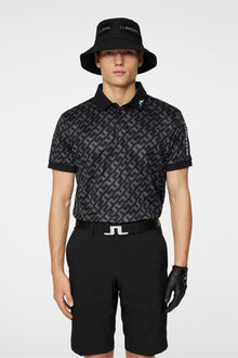 Men | Tour Tech Reg Fit Print Polo | Bias Bridge Black