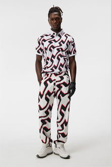 Men | Tour Tech Reg Fit Print Polo | Bridge Wave White