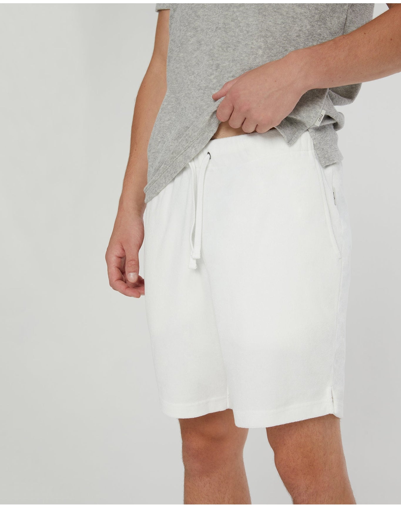 Men | Towel Terry Pull On Short | White