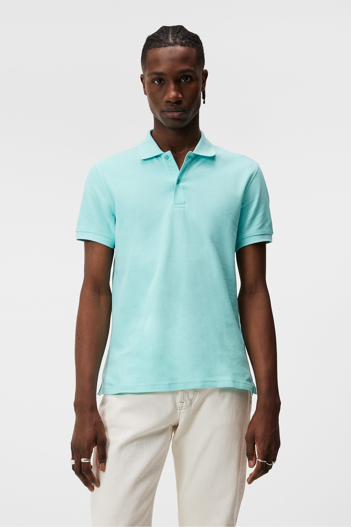 Men | Troy Polo Shirt | Aqua Splash