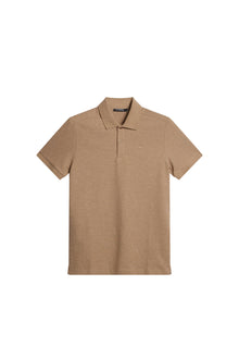 Men | Troy Polo Shirt Seasonal Pique | Tiger Brown Melange