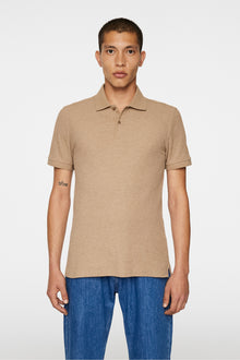 Men | Troy Polo Shirt Seasonal Pique | Tiger Brown Melange