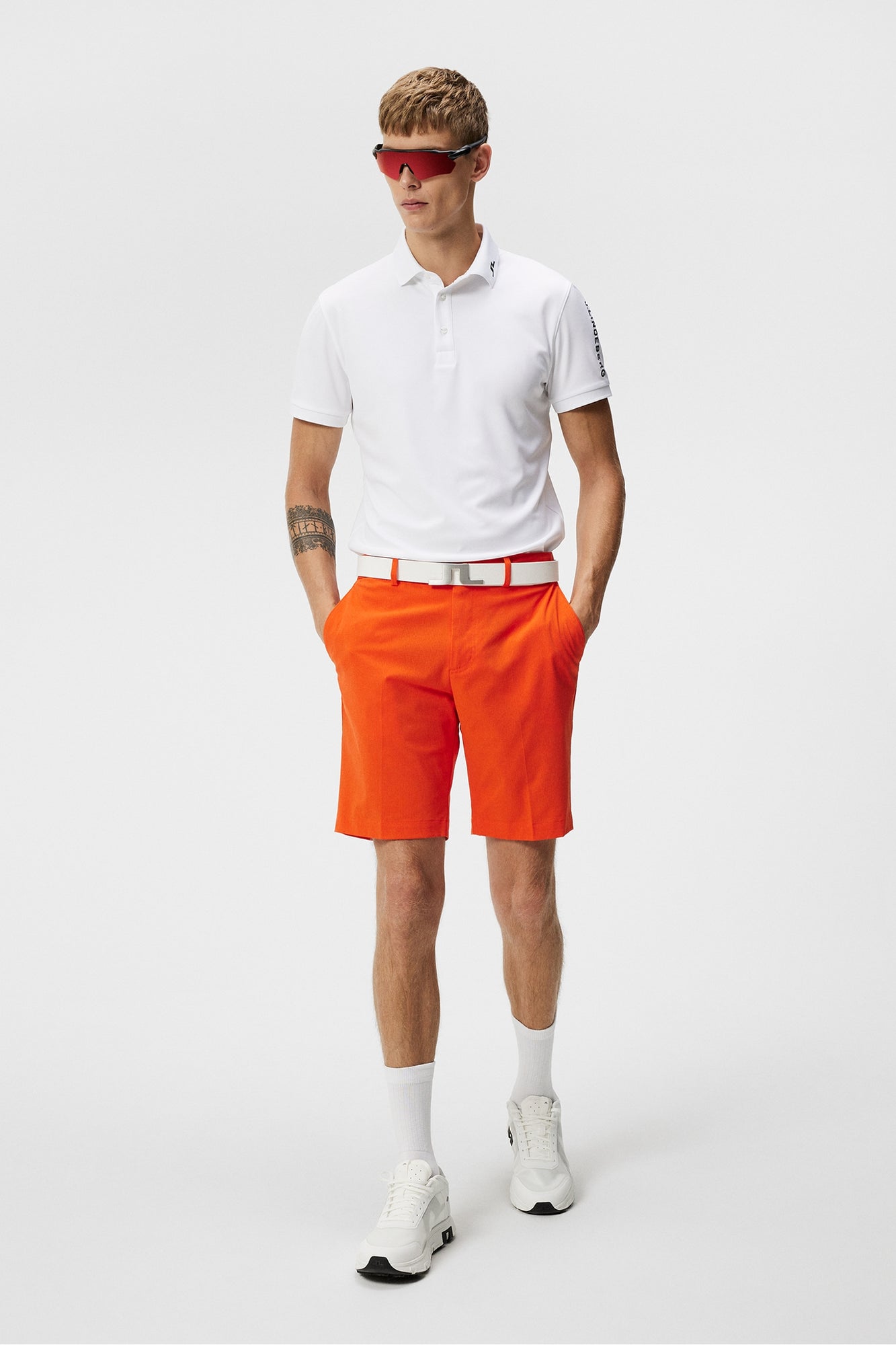 Men | Vent Tight Shorts | Tangerine Tango