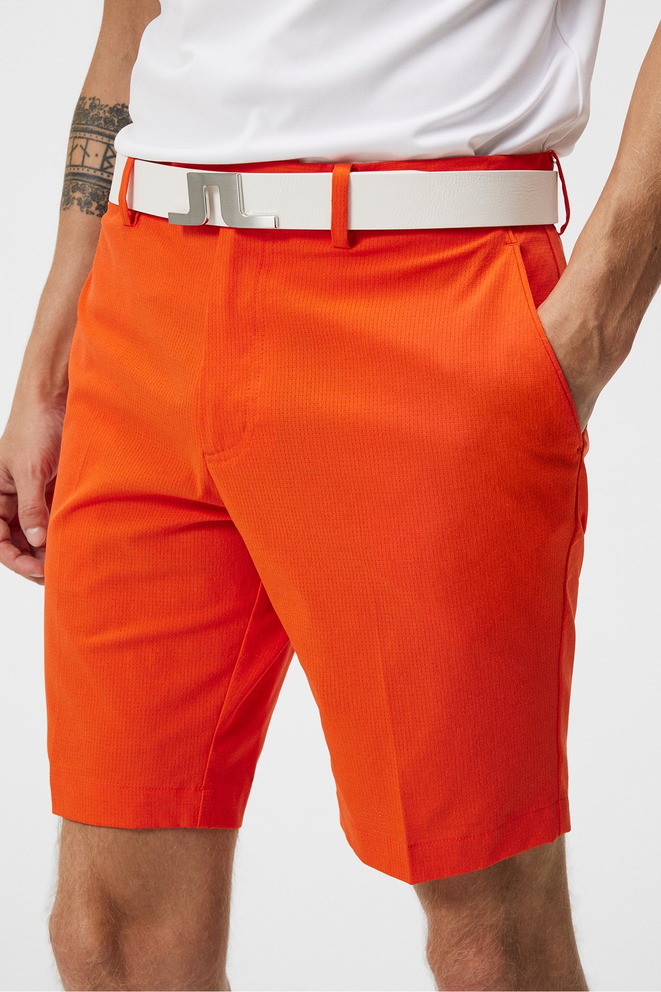 Men | Vent Tight Shorts | Tangerine Tango