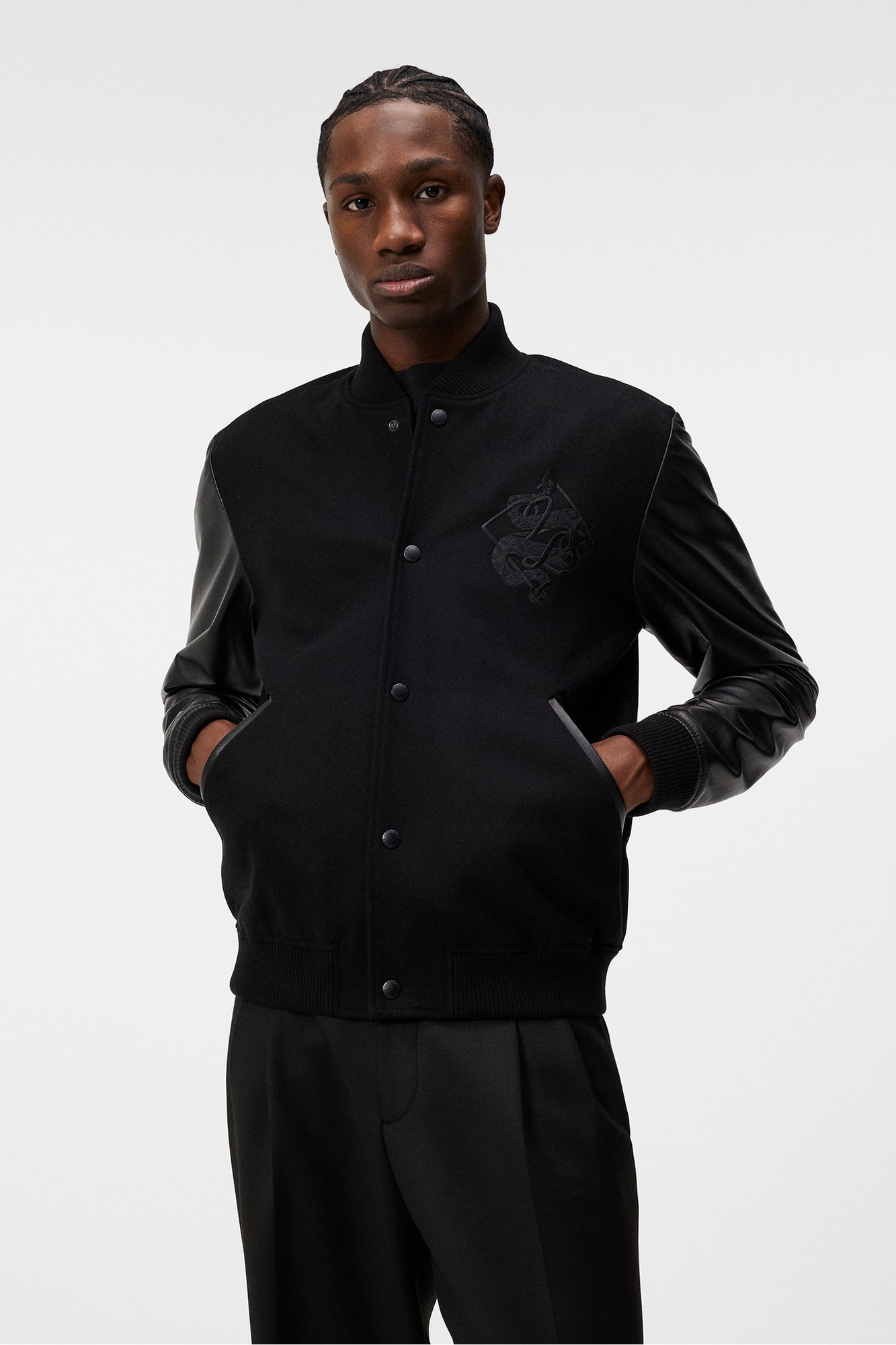 Men | Vince Varsity Jacket | Black