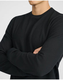 Men | Waffle Crewneck Sweater | Black