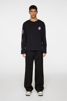 Men | Walsh Ls Print T-Shirt | Black