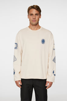 Men | Walsh Ls Print T-Shirt | Moonbeam