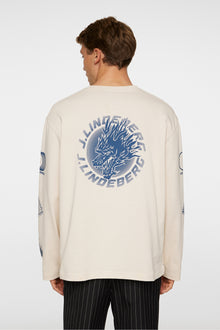 Men | Walsh Ls Print T-Shirt | Moonbeam