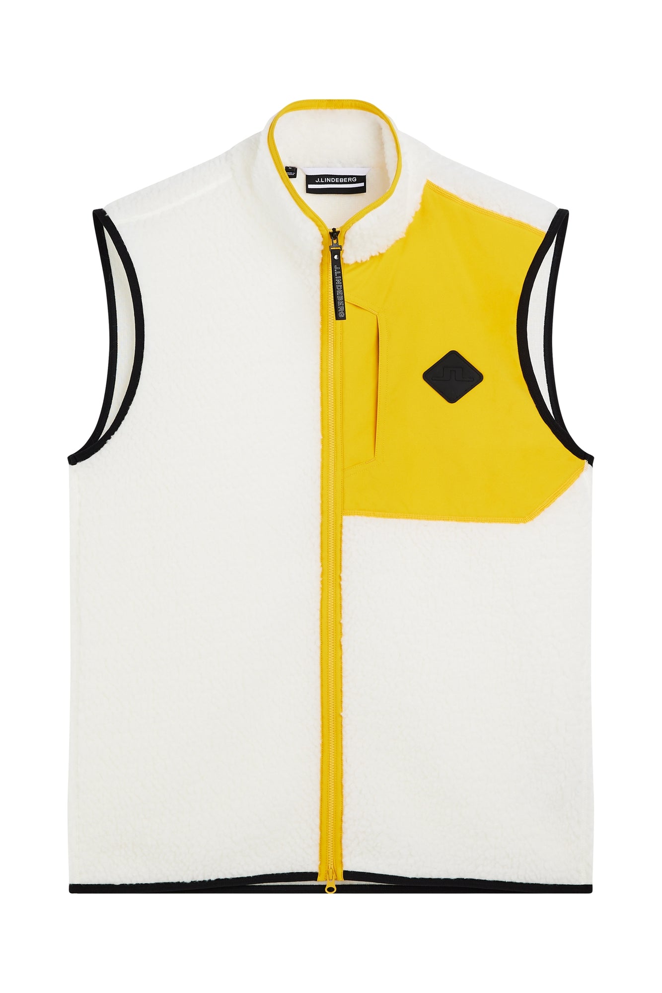 Men | Zeke Pile Mid Layer Vest | Cloud White