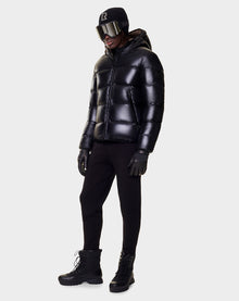 Men | CARTER Reversible Down Puffer | Metallic Chocolate