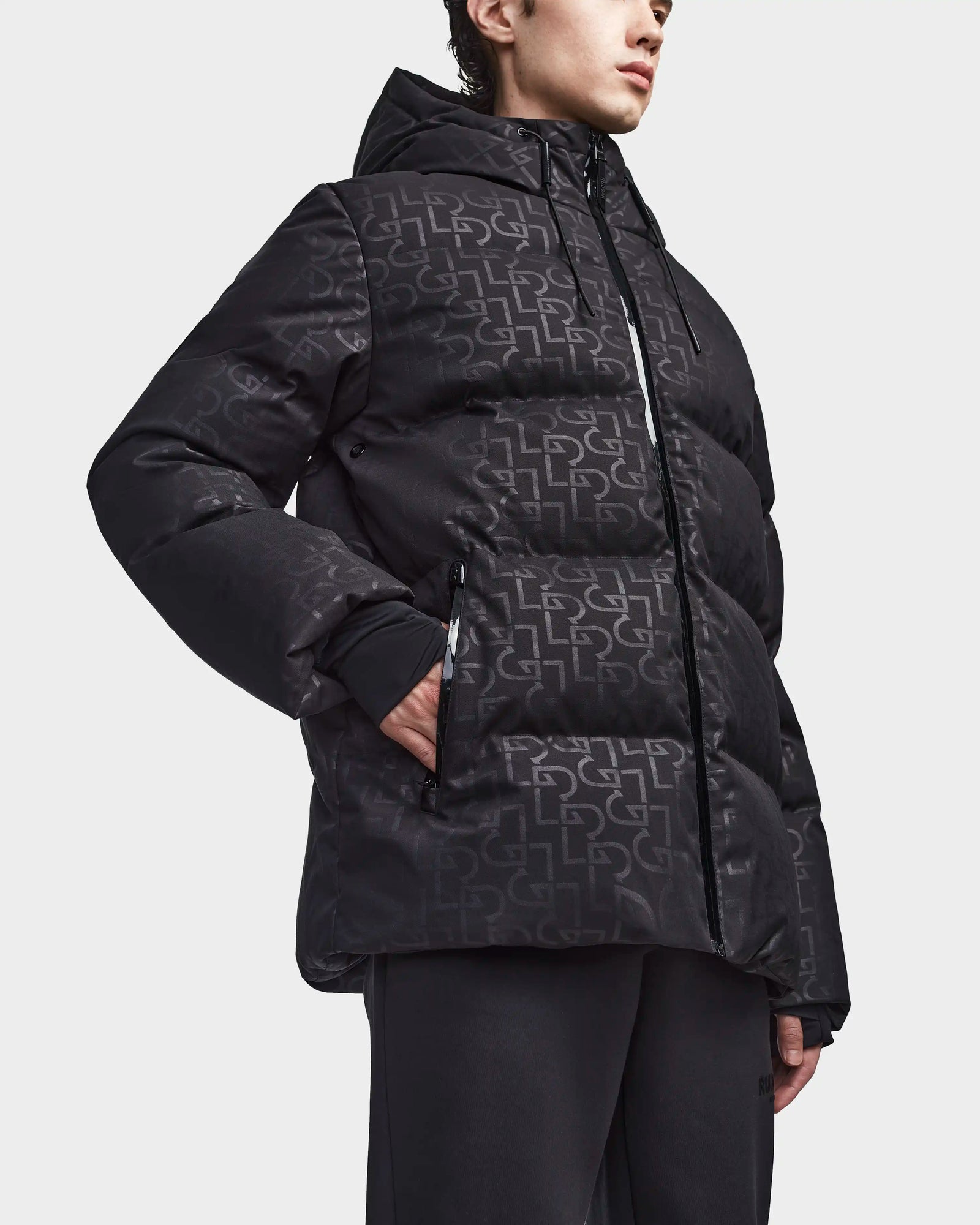 Men | DANIEL J Down Puffer | Black Pattern