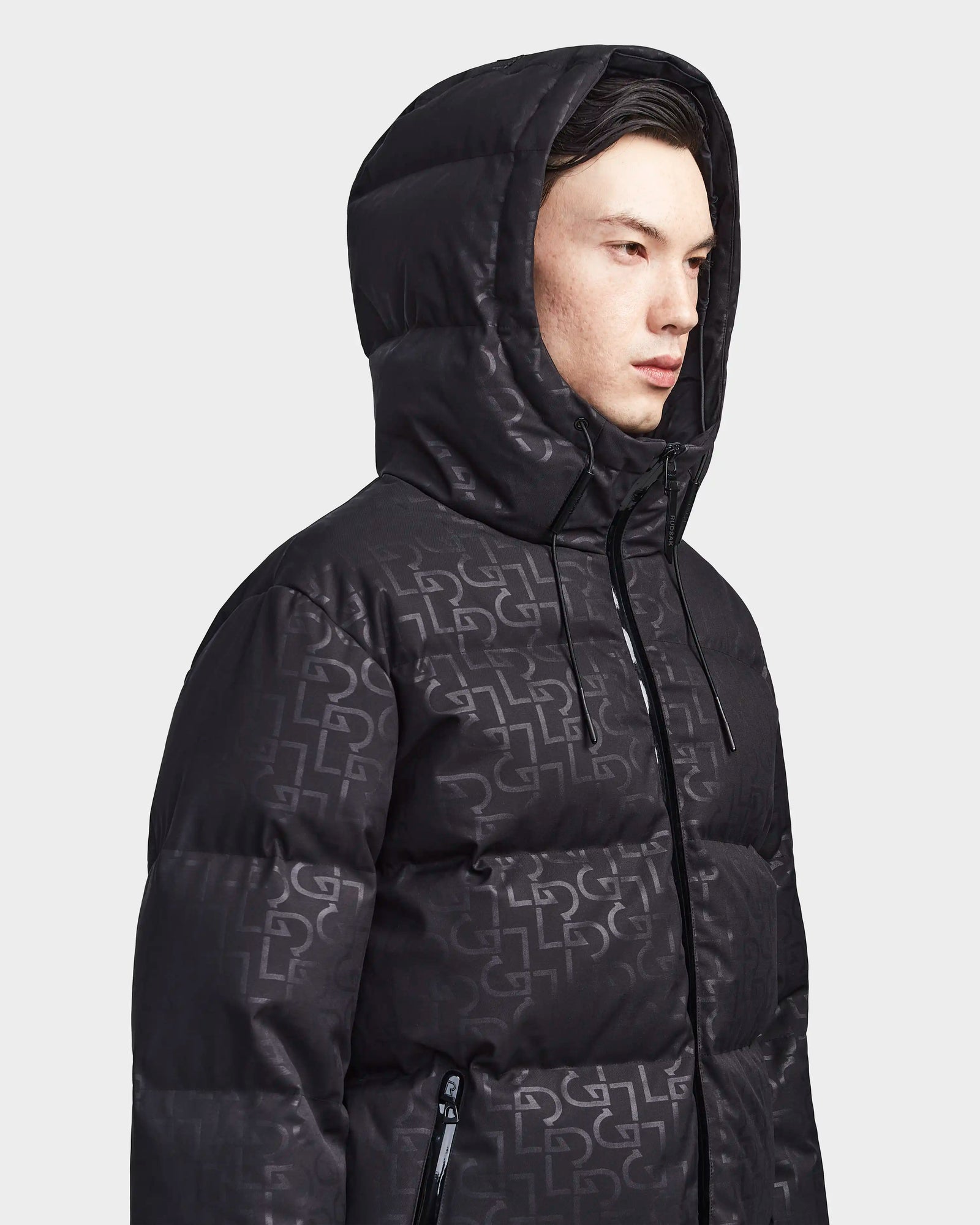 Men | DANIEL J Down Puffer | Black Pattern