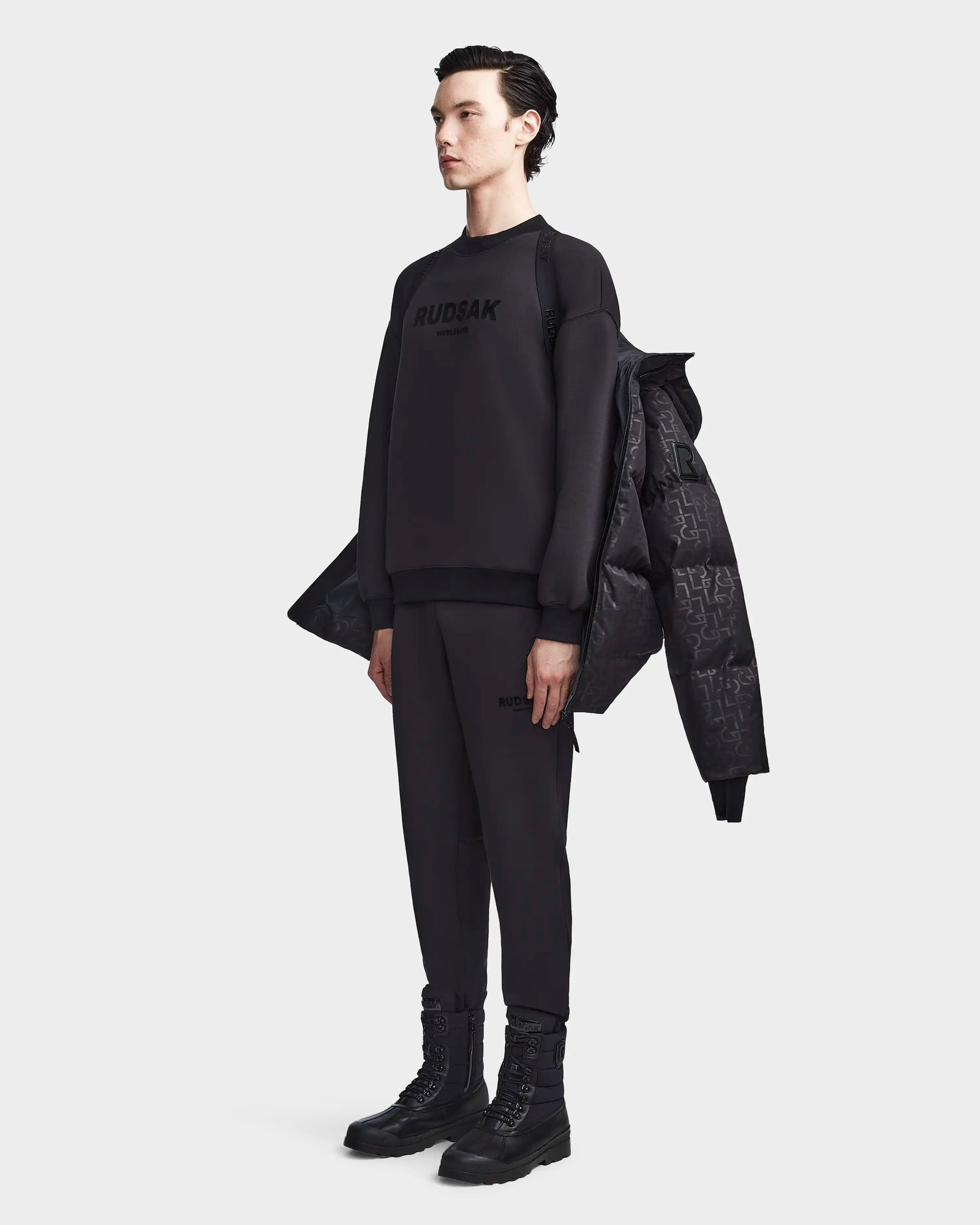 Men | DANIEL J Down Puffer | Black Pattern