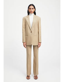 Mercedes | Classic Wool Boxy Blazer | Clay