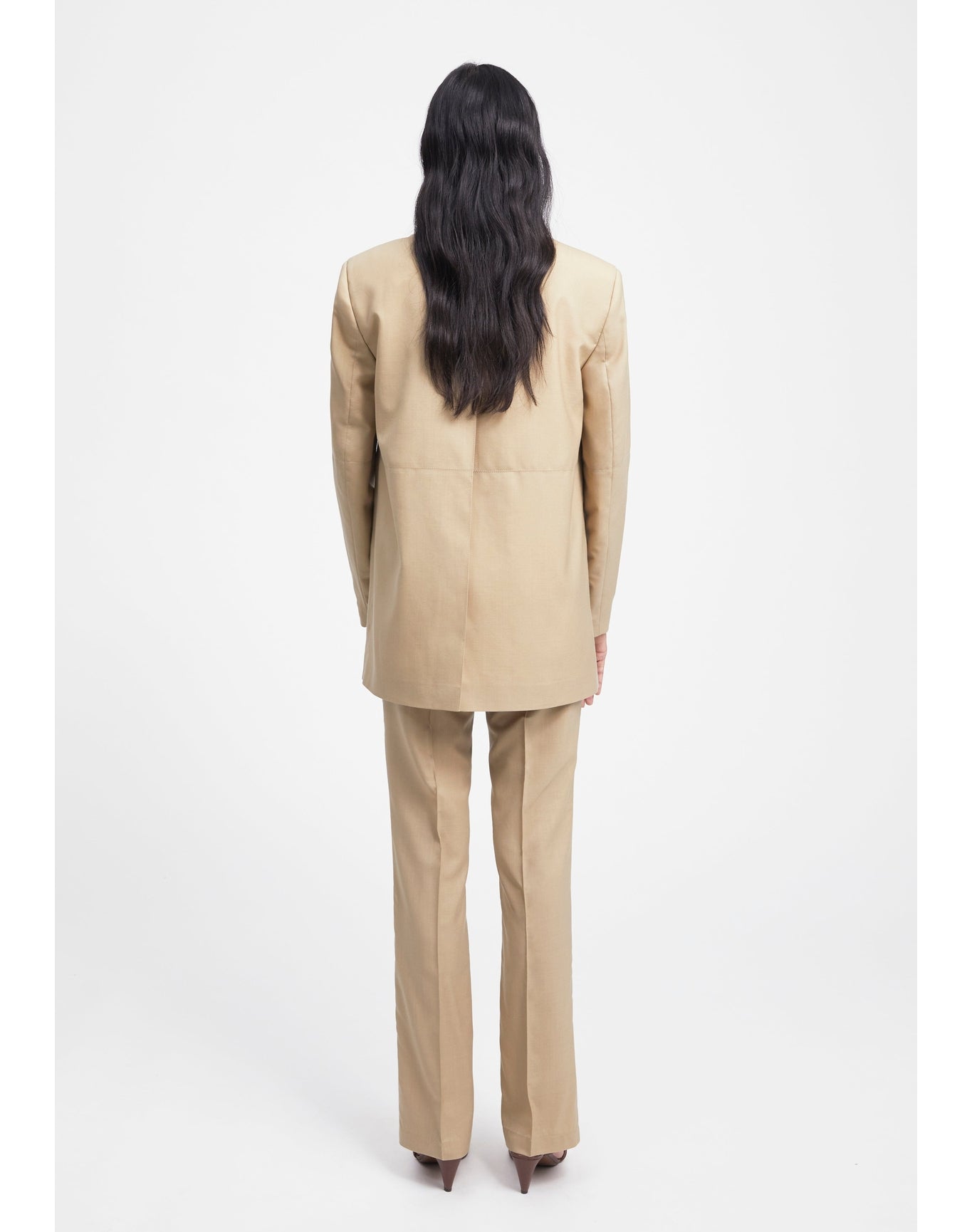 Mercedes | Classic Wool Boxy Blazer | Clay