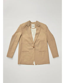 Mercedes | Classic Wool Boxy Blazer | Clay