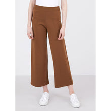 Merino Wide Leg Trouser | Women | Mushroom