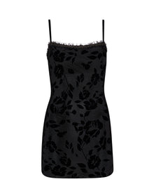 Mesh Mini Dress | Black