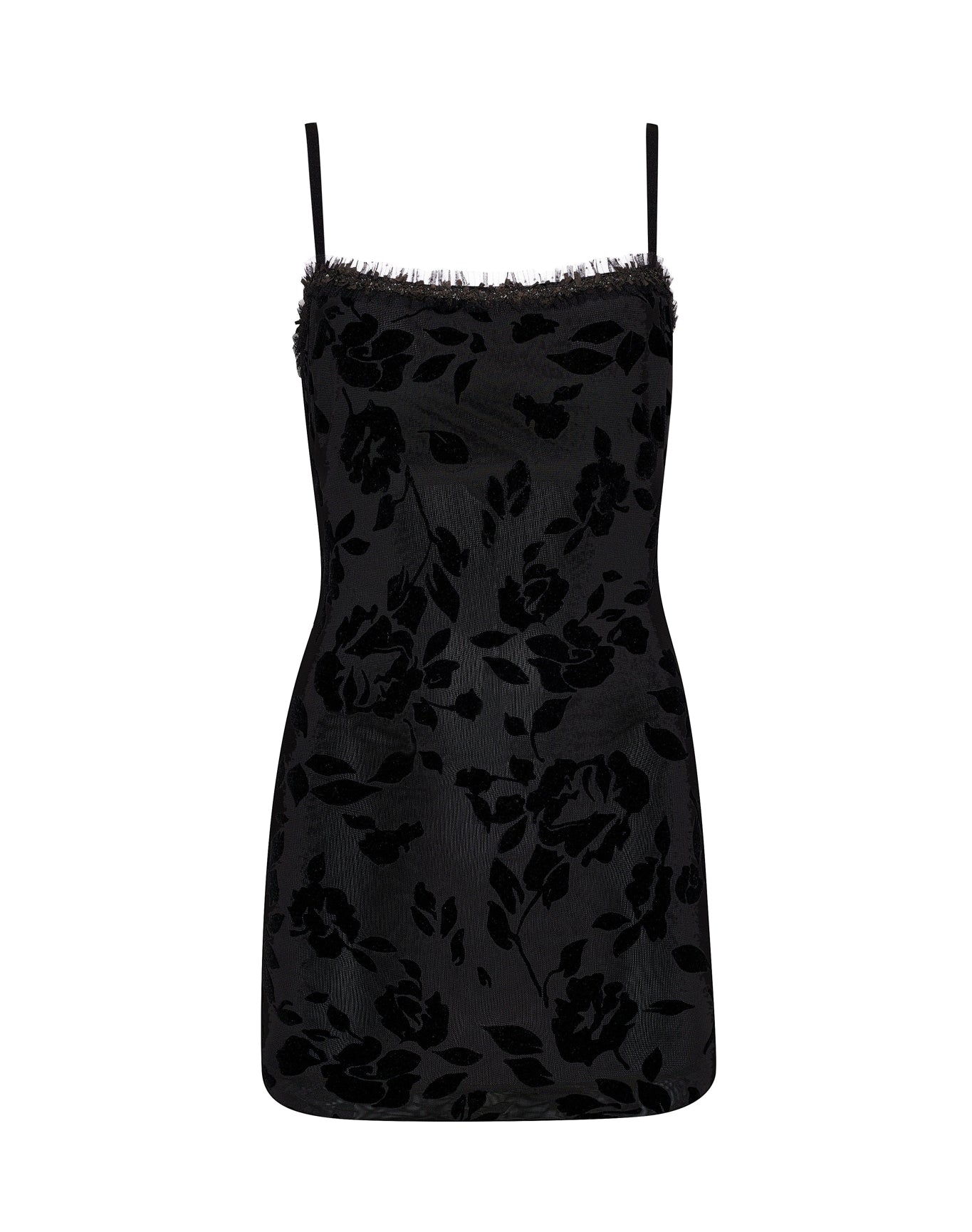 Mesh Mini Dress | Black