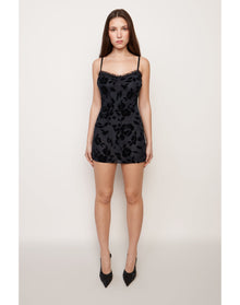 Mesh Mini Dress | Black