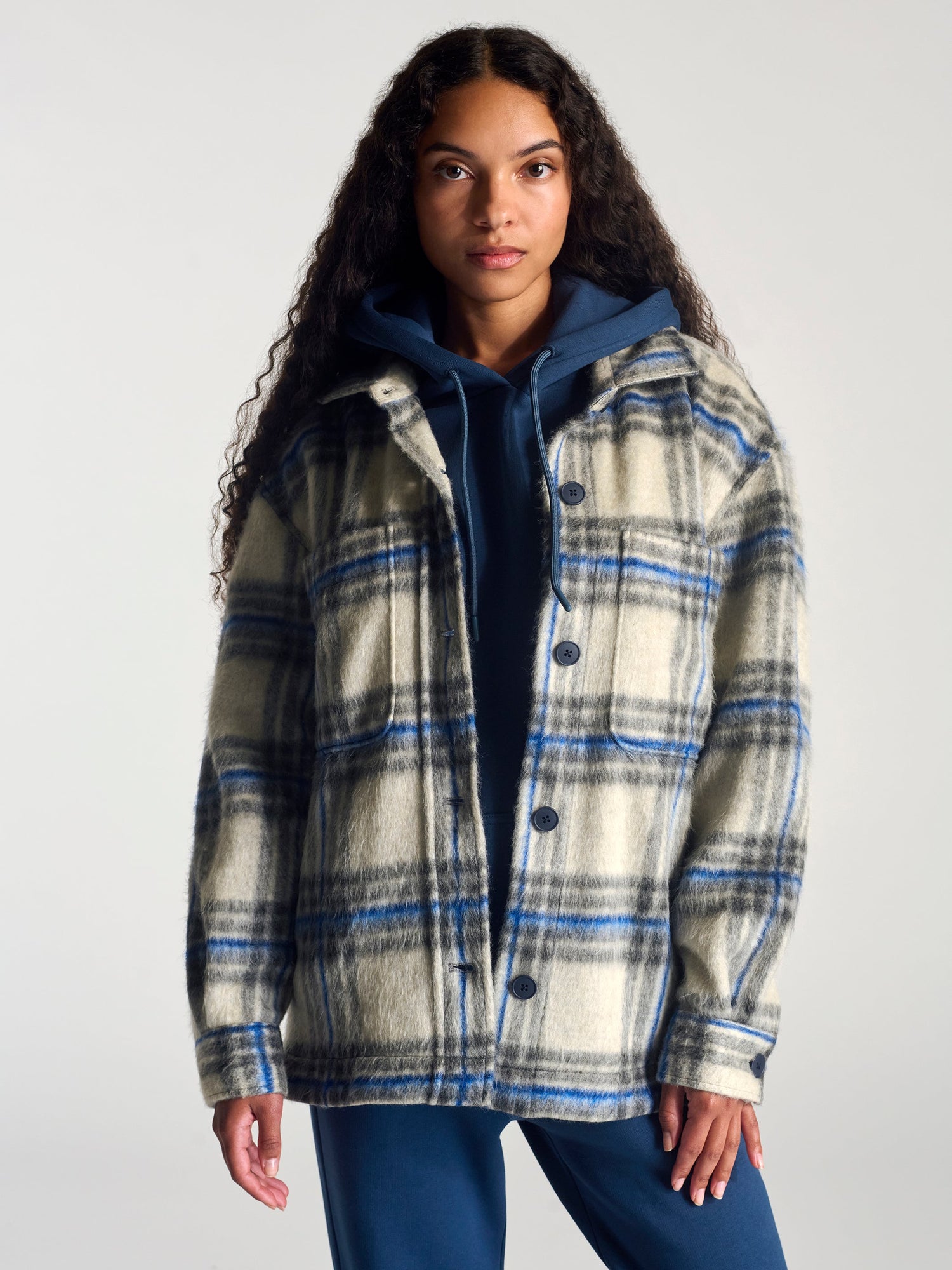 Womens | Overshirt | Grey Checked