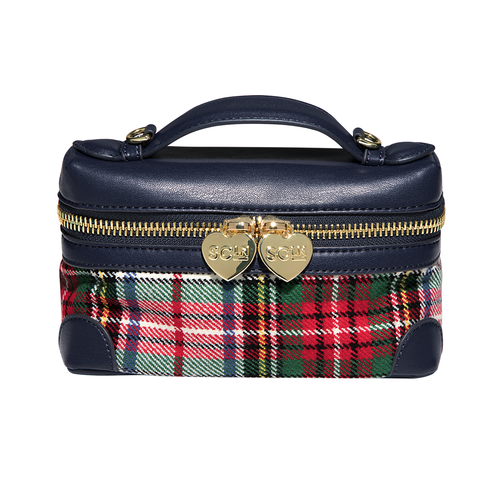 Micro Top Handle Crossbody Bag | Plaid