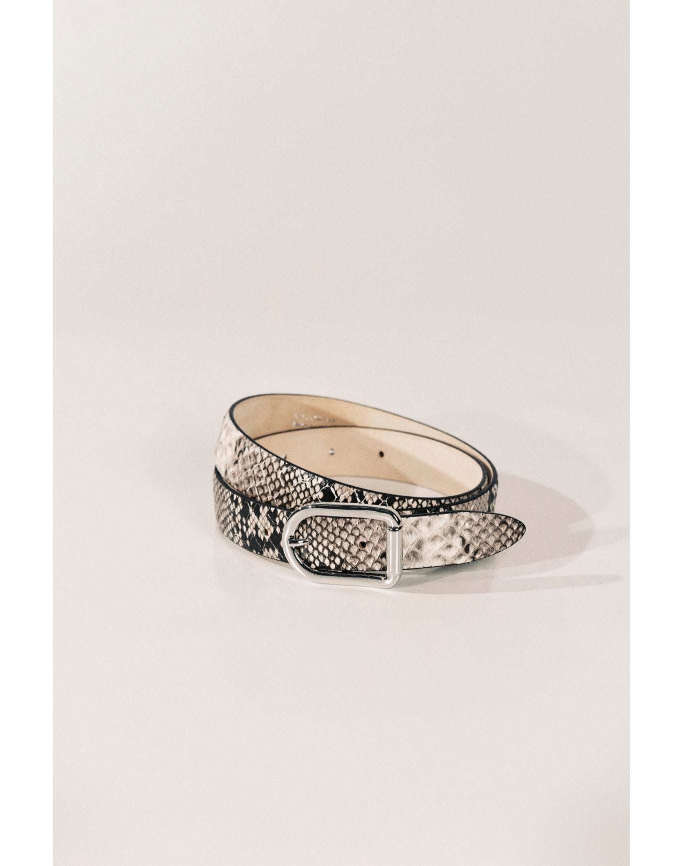 Mija Snake | Beige Snake & Silver