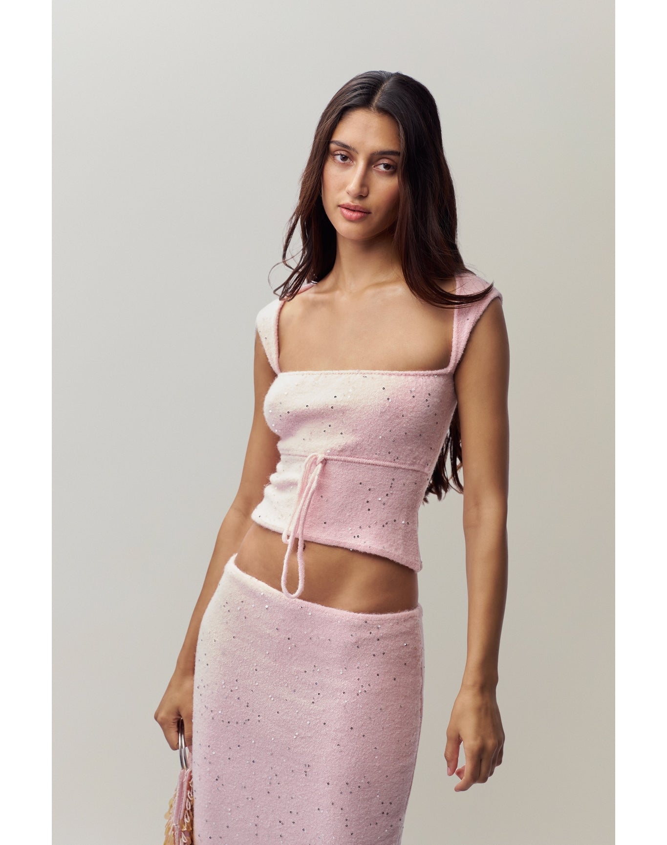 Miki Sequin Knit Midi Skirt | Ballet Slipper