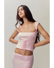 Miki Sequin Knit Top | Ballet Slipper