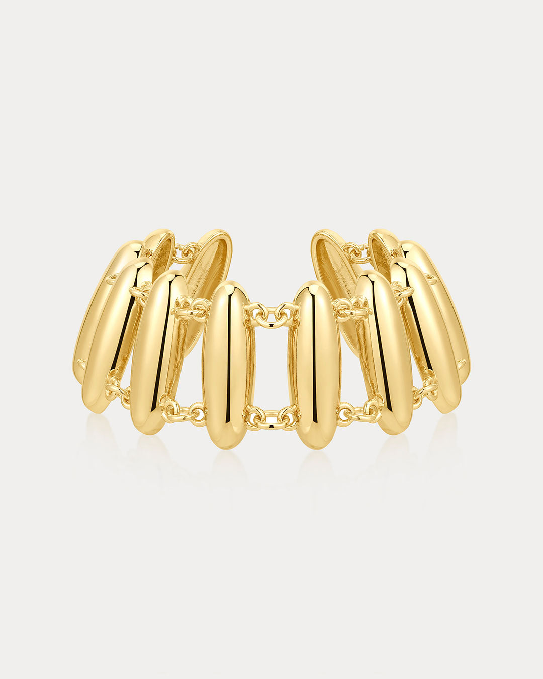 The Milan Bead Stud Bracelet | Gold