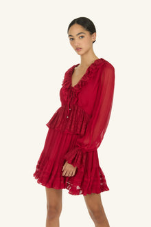 Nilou Skirt | Lipstick Red