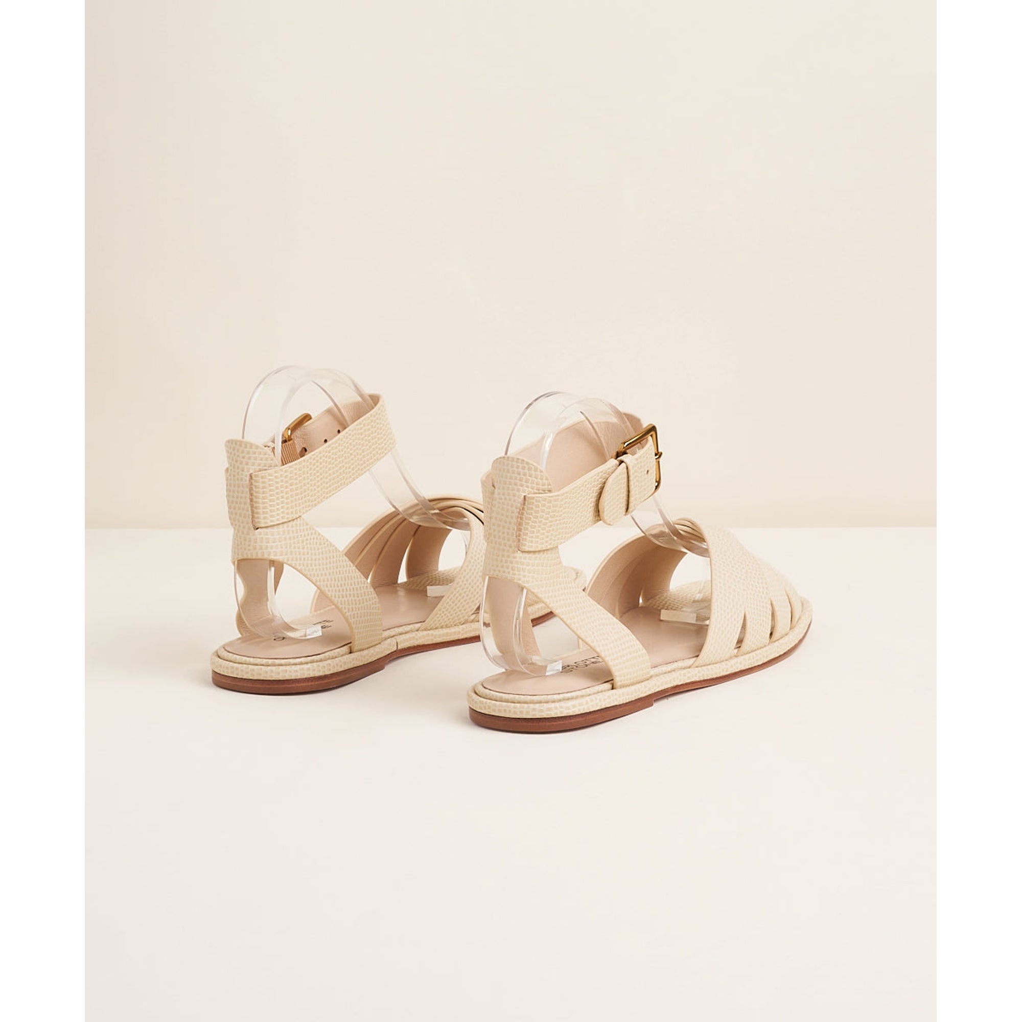 Milena Cute Summer Flat Sandal | Oat