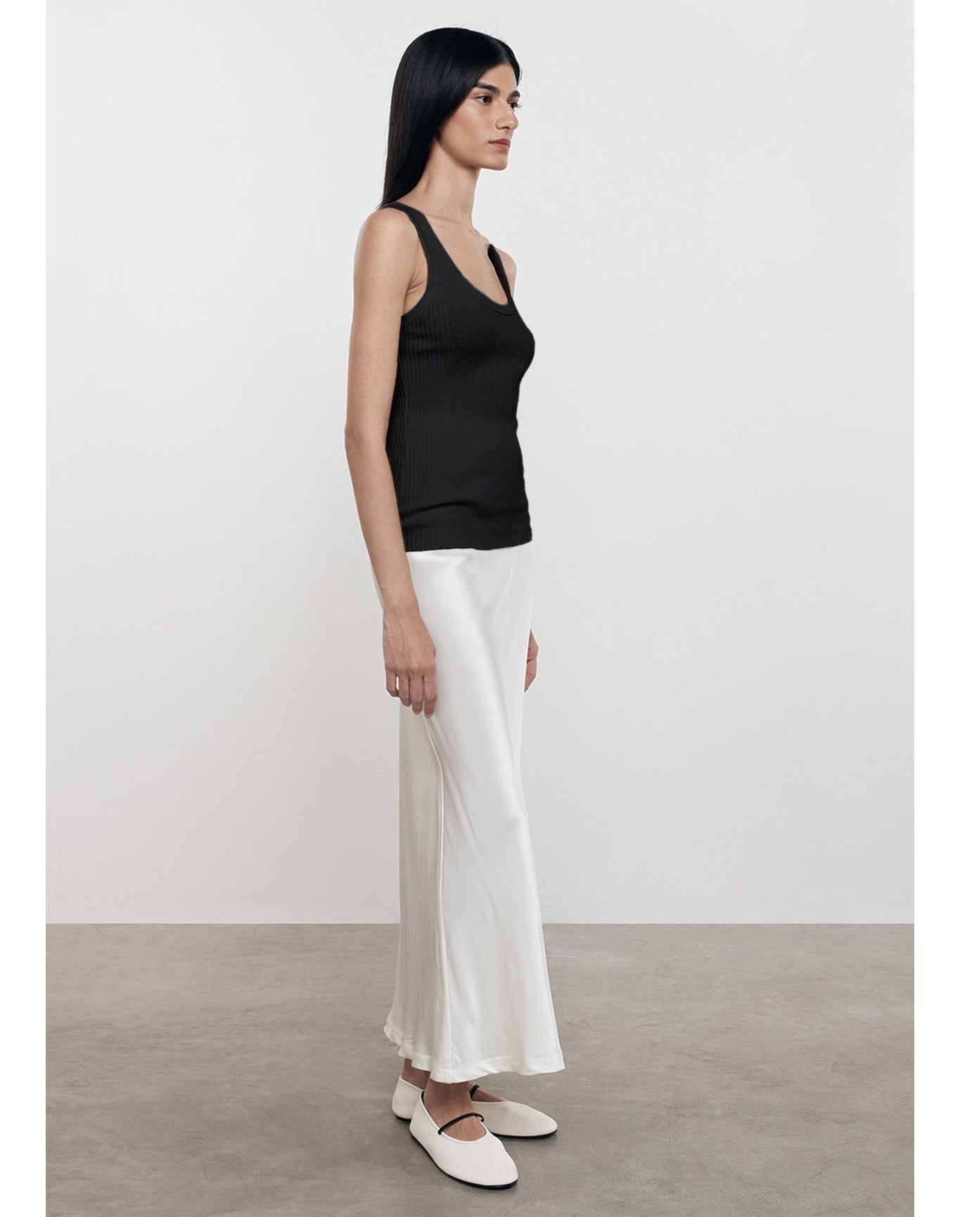 Military Rib Bold Tank | Black