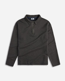 Mini Jacquard Zip Polo | December Sky