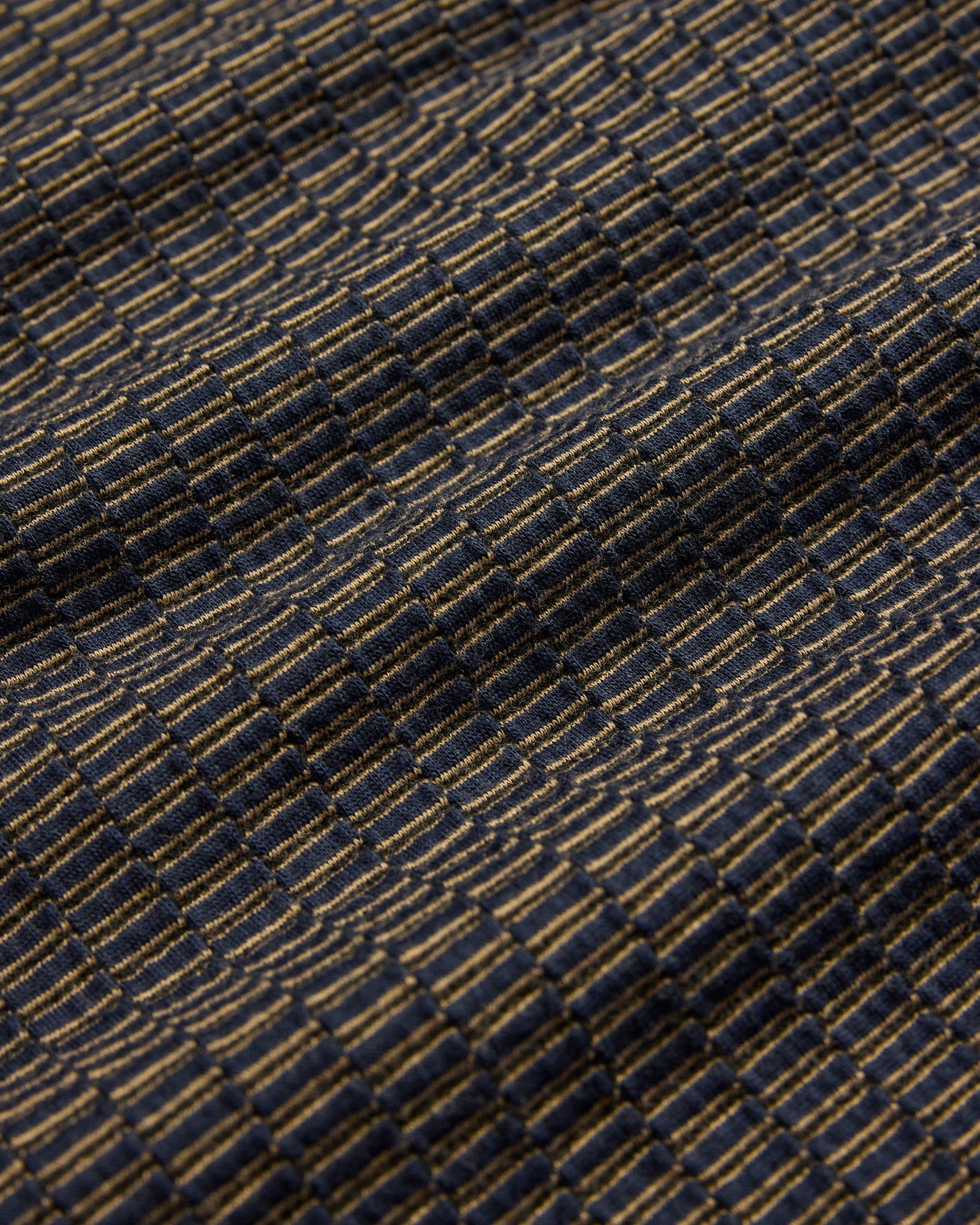 Mini Jacquard Zip Polo | December Sky