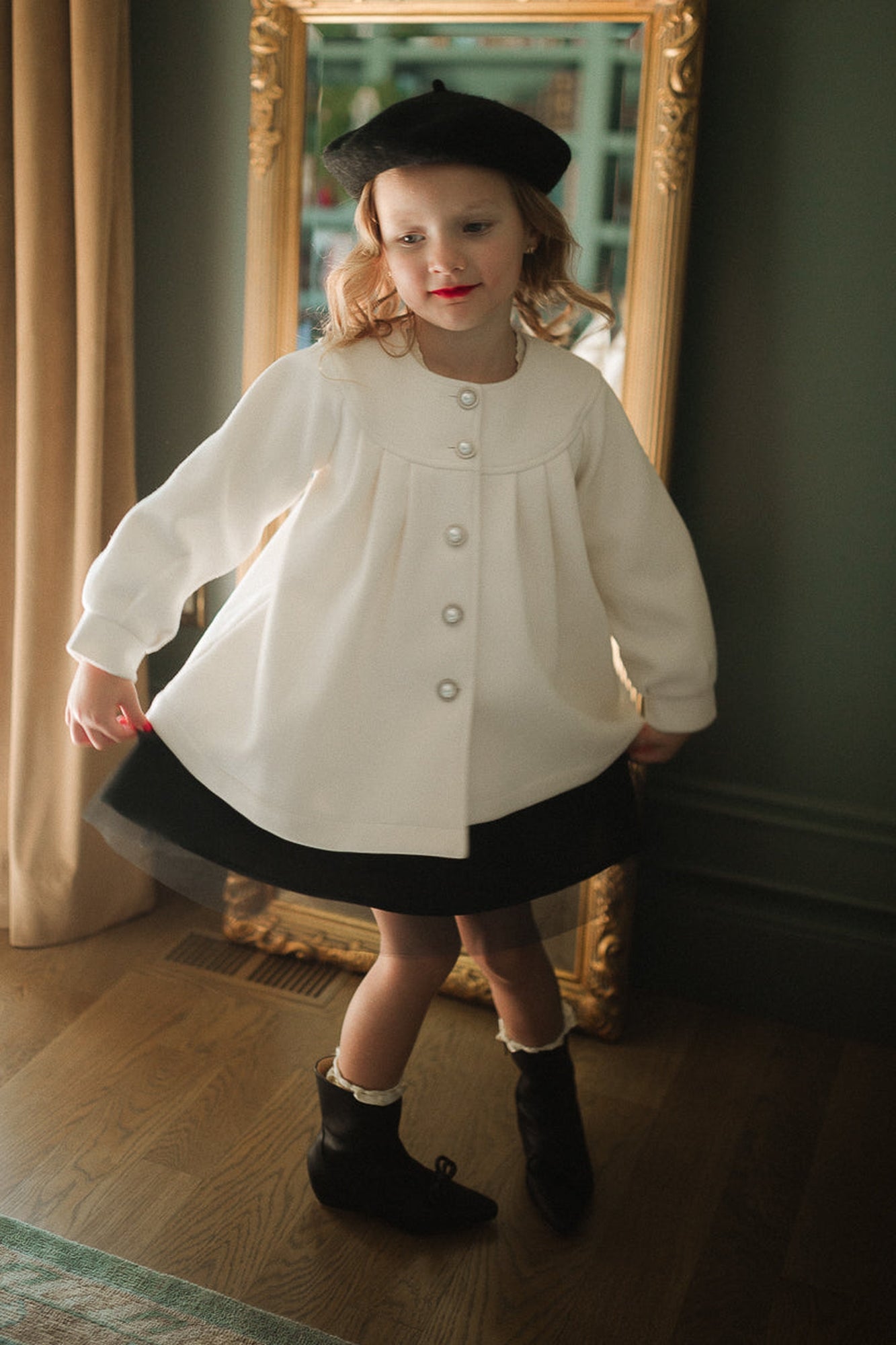 Girls | Mini Della Coat | Cream