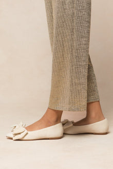 Girls | Mini Ivy Bow Flat | Cream