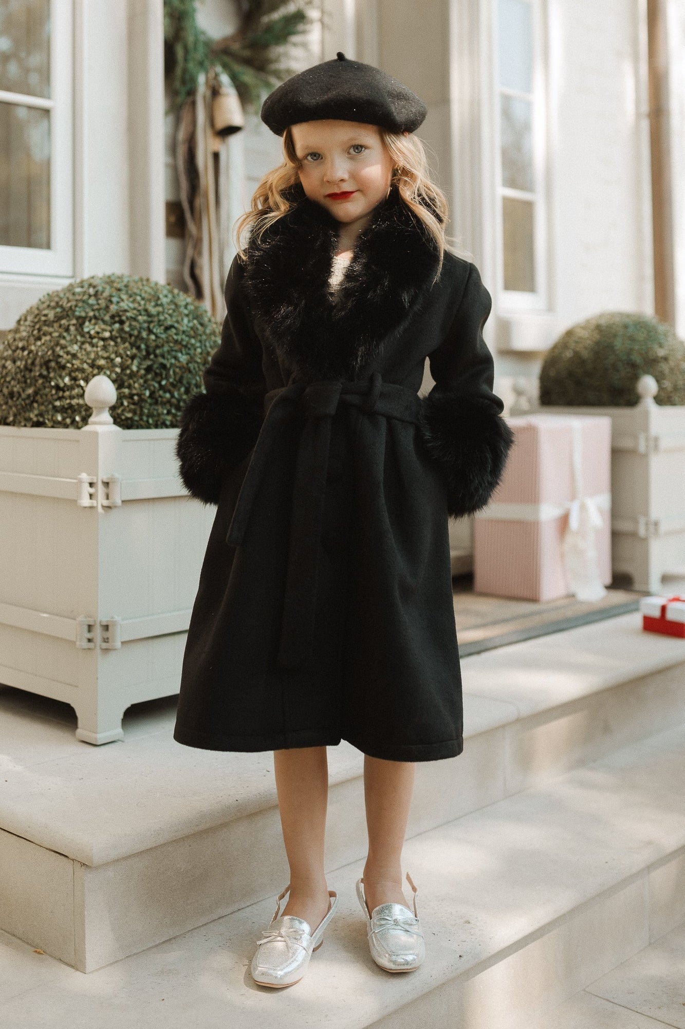 Girls | Mini Pookie Coat | Black