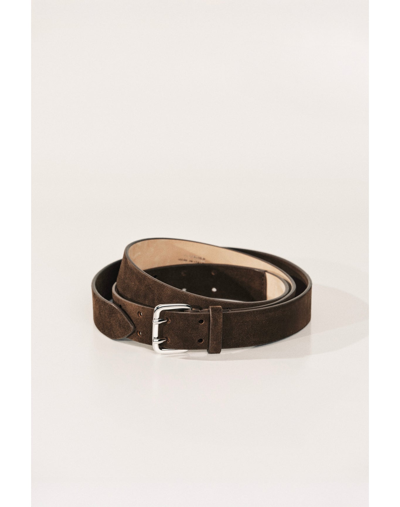 Mini Hutch Extra Long Suede | Chocolate Suede & Silver