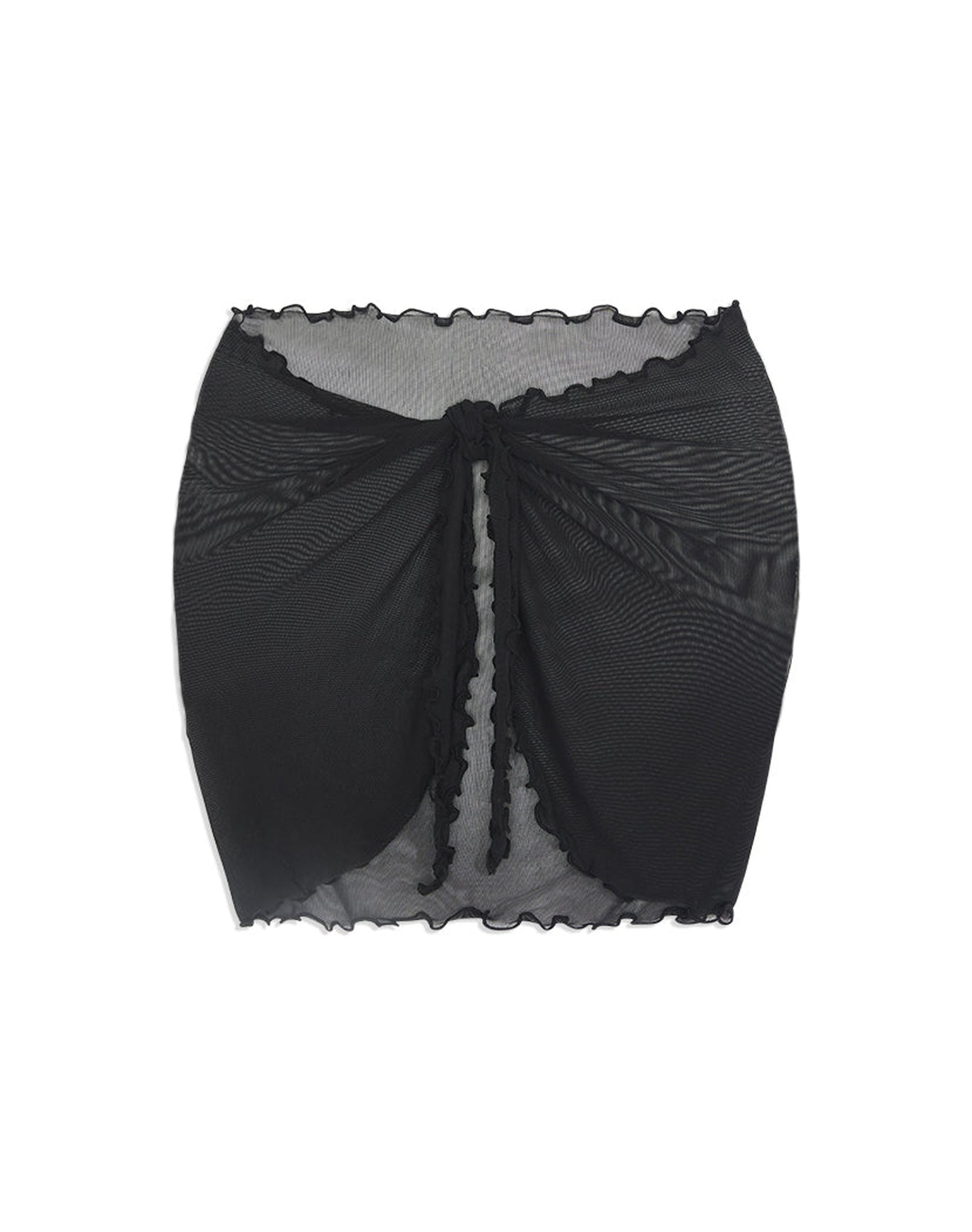 Mini Power Mesh Sarong | Black