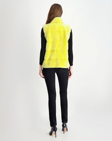 Mink Vest | Yellow