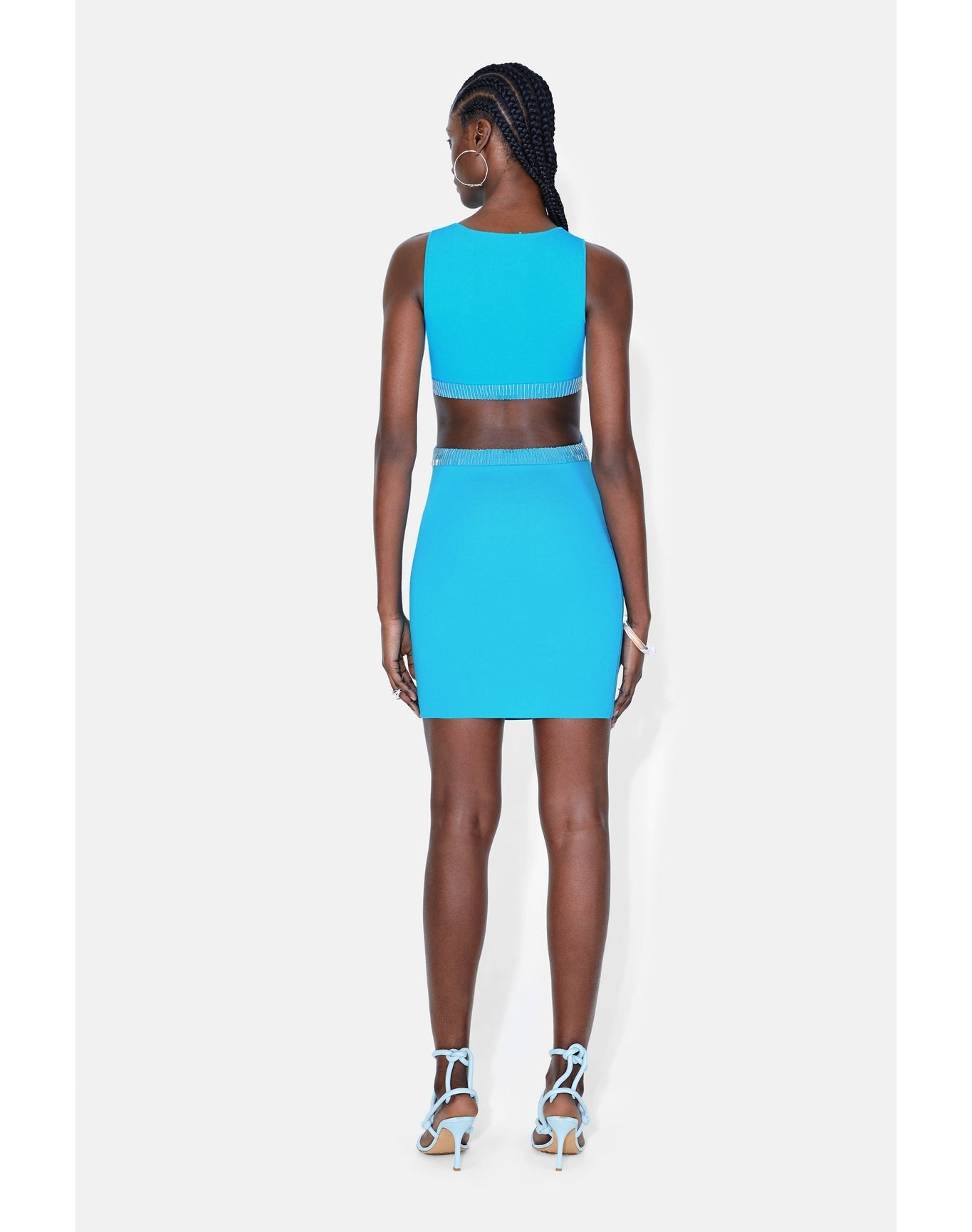 Mirrored Luna Mini Dress | Turquoise