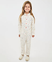 Kids Unisex | Bennie Jumpsuit | White/Multi