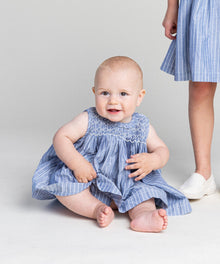 Girls | Nora Baby Dress | Blue/Multi