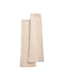 Mohair Rib Leg Warmers | Creme